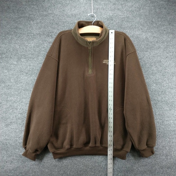Gear For Sports Men's 1/4 Zip Fleece Jacket Brown M University Of Montana - Picture 10 of 12